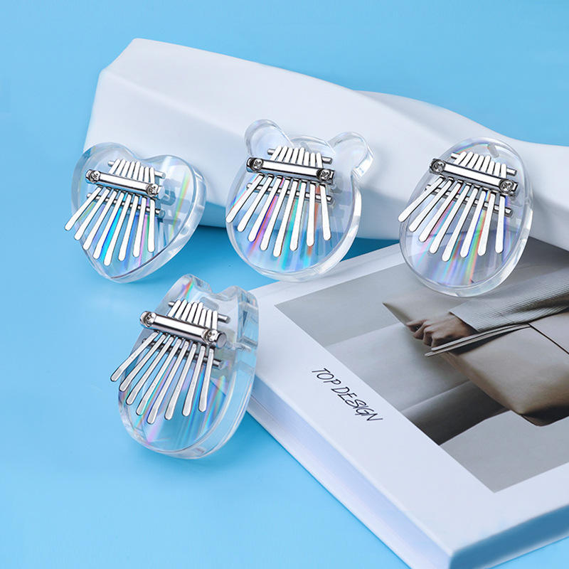 Şeffaf Tasarım Başparmak Piyanosu | Paslanmaz Çelik | Yumuşak ve Temiz Tınılar