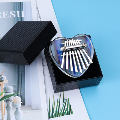 Şeffaf Tasarım Başparmak Piyanosu | Paslanmaz Çelik | Yumuşak ve Temiz Tınılar